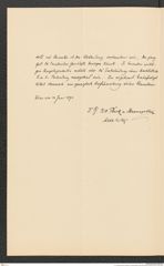 k.k. naturhistorisches Hofmuseum, Intendanzakten 1885-1896 (Hauer), Aktenzahl Z.390.c/1890, Seite 2